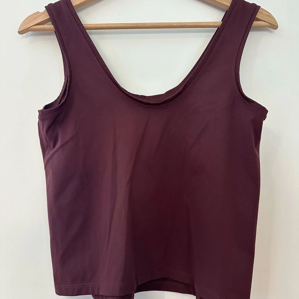 SPANX Maroon/Burgundy Active running yoga Tank‎ Top - Picture 4 of 4